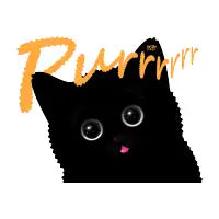 Cute Black Cat - design
