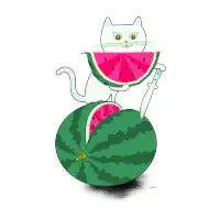 Kitty and Watermelon - design