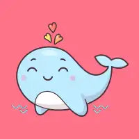 Cute Whale - design