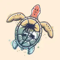 Summer Sea Turtle - design