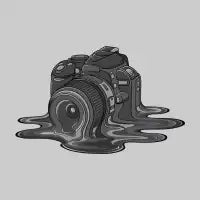 Camera Melt T-Shirt - design