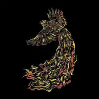 Phoenix In Flight T-Shirt - design