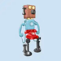 Smartphone Bot 8000 T-Shirt - design