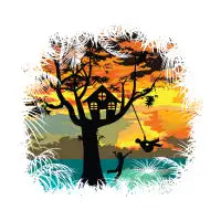 Sunset Silhouette T-Shirt - design