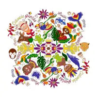 Magic and charming Colombia pattern design - design