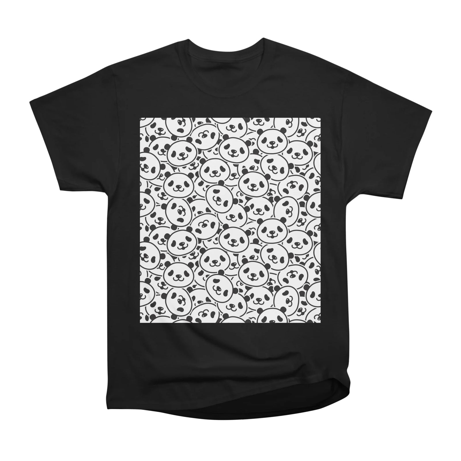 Panda Face Collage Wall Stack
