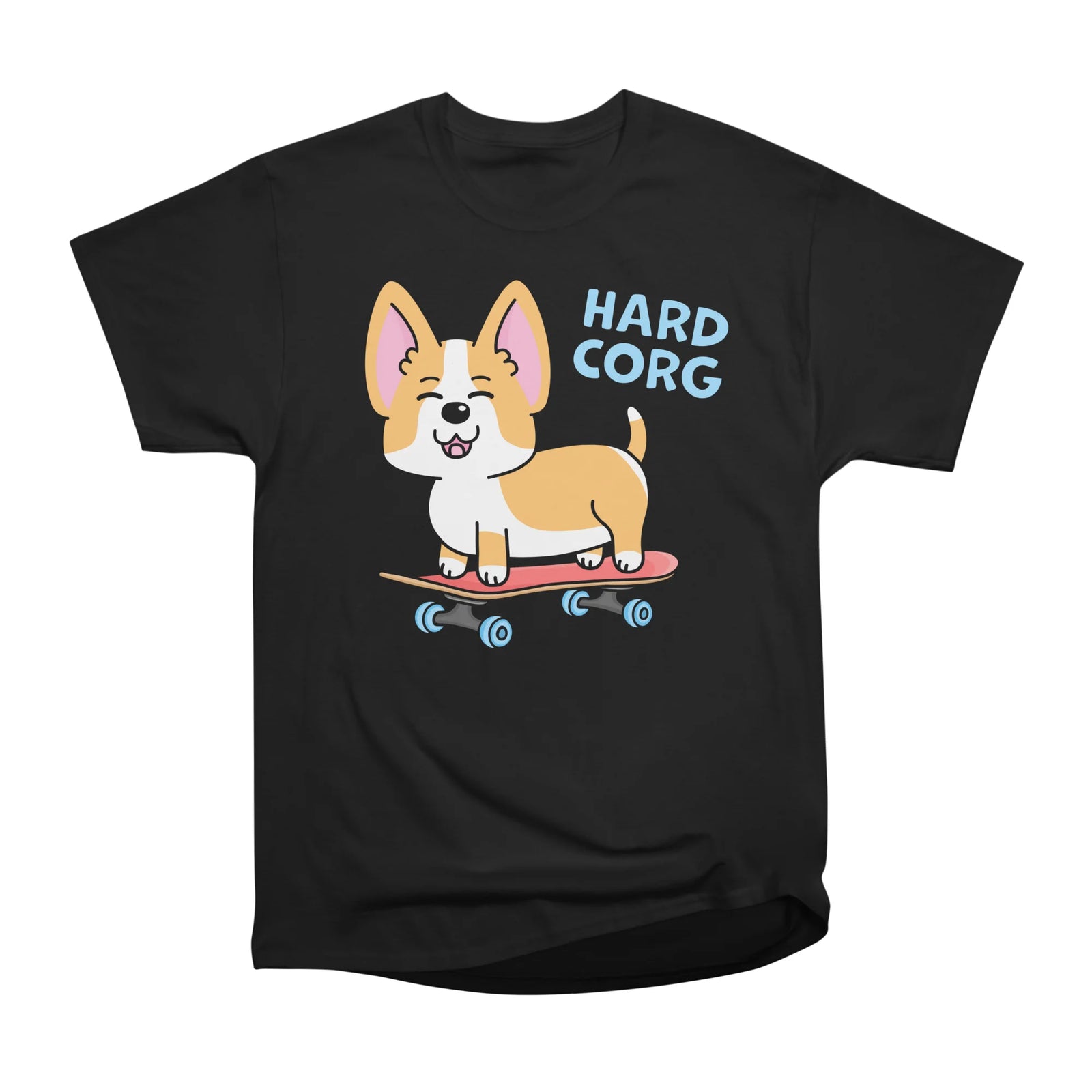 Hardcorg Corgi Skateboarding