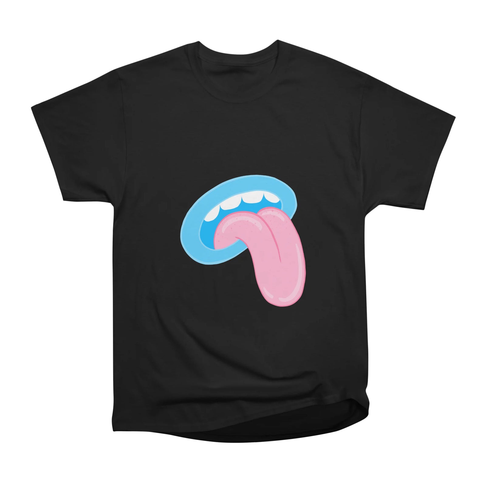 Tongue out