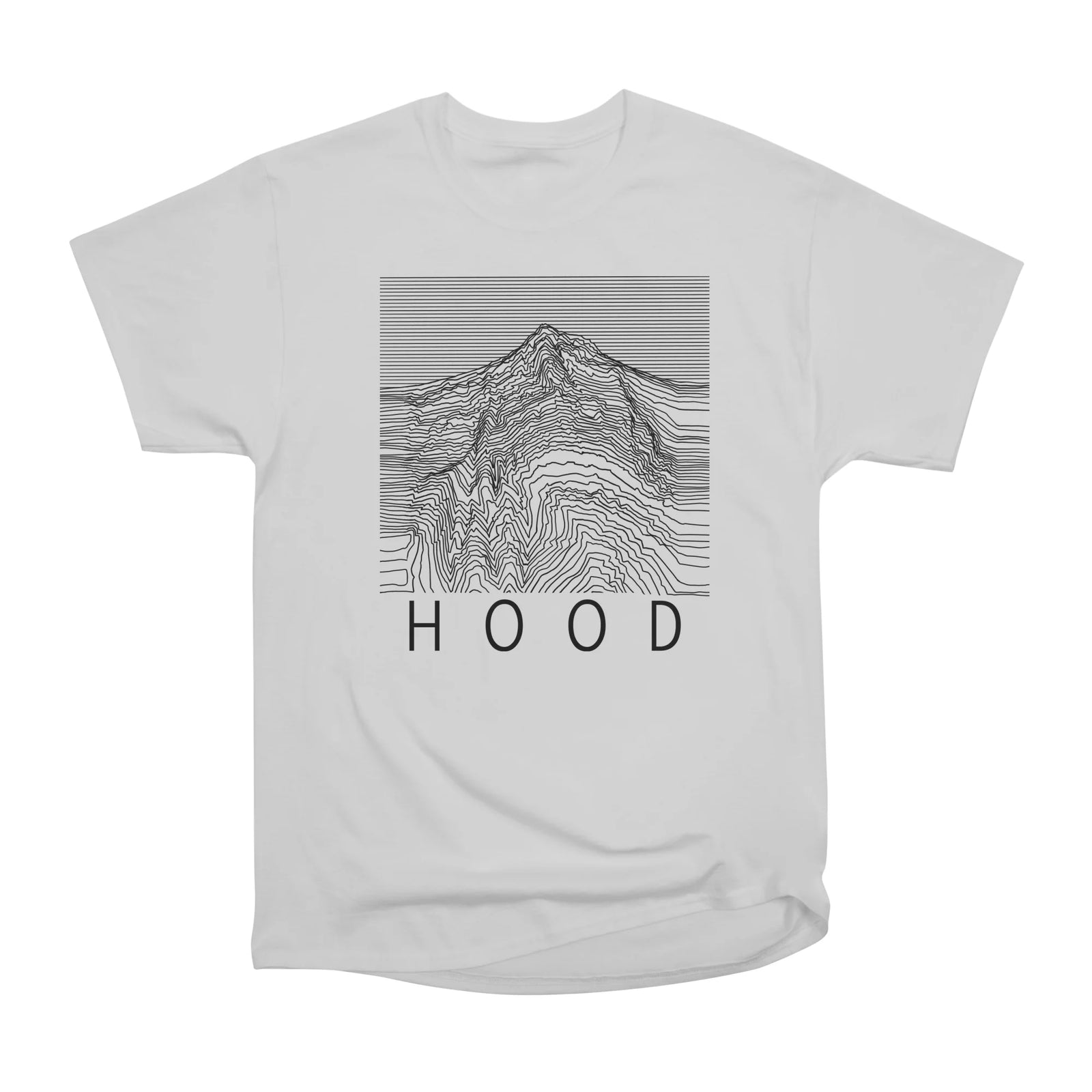 Mt Hood Contour black on light background
