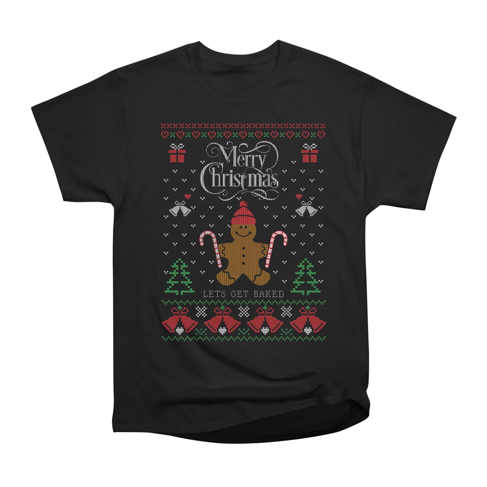 Funny Ginger Bread man Christmas Ugly Sweater