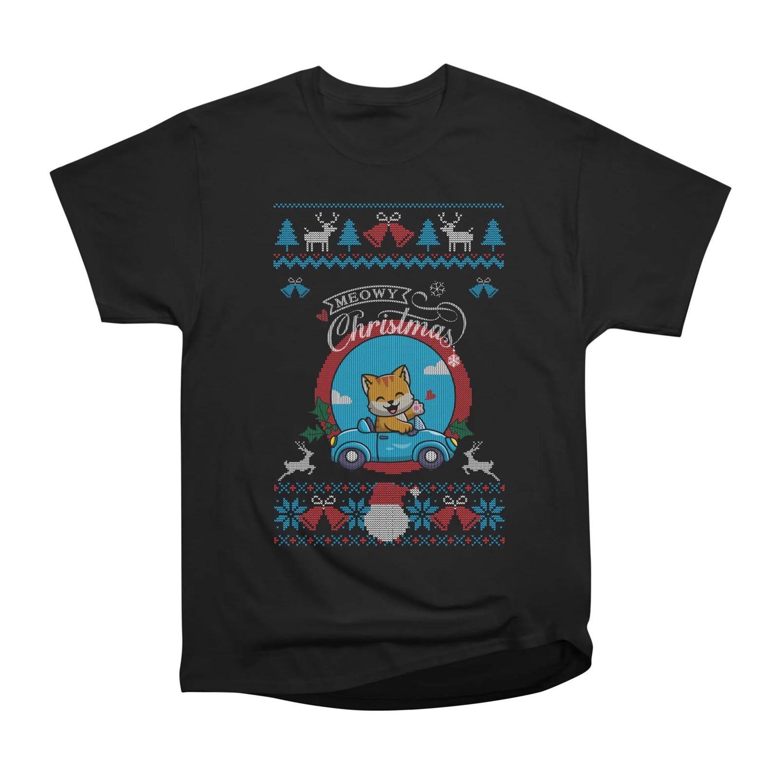 Meowy Christmas Cute and funny cat ugly sweater