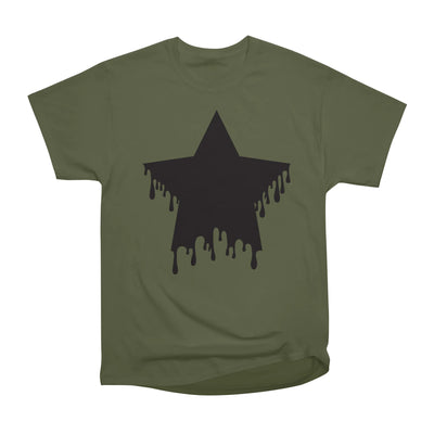 Gothic Black Dripping Star Silhouette