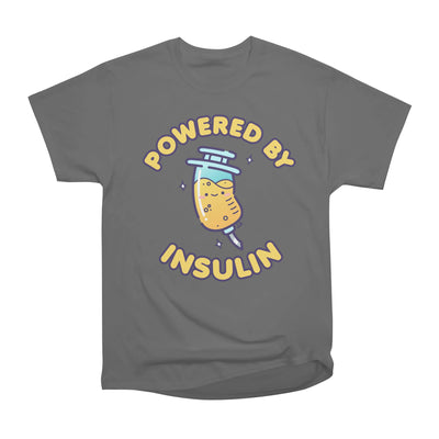 Powered By Insulin Cute Yellow Cartoon Syringe