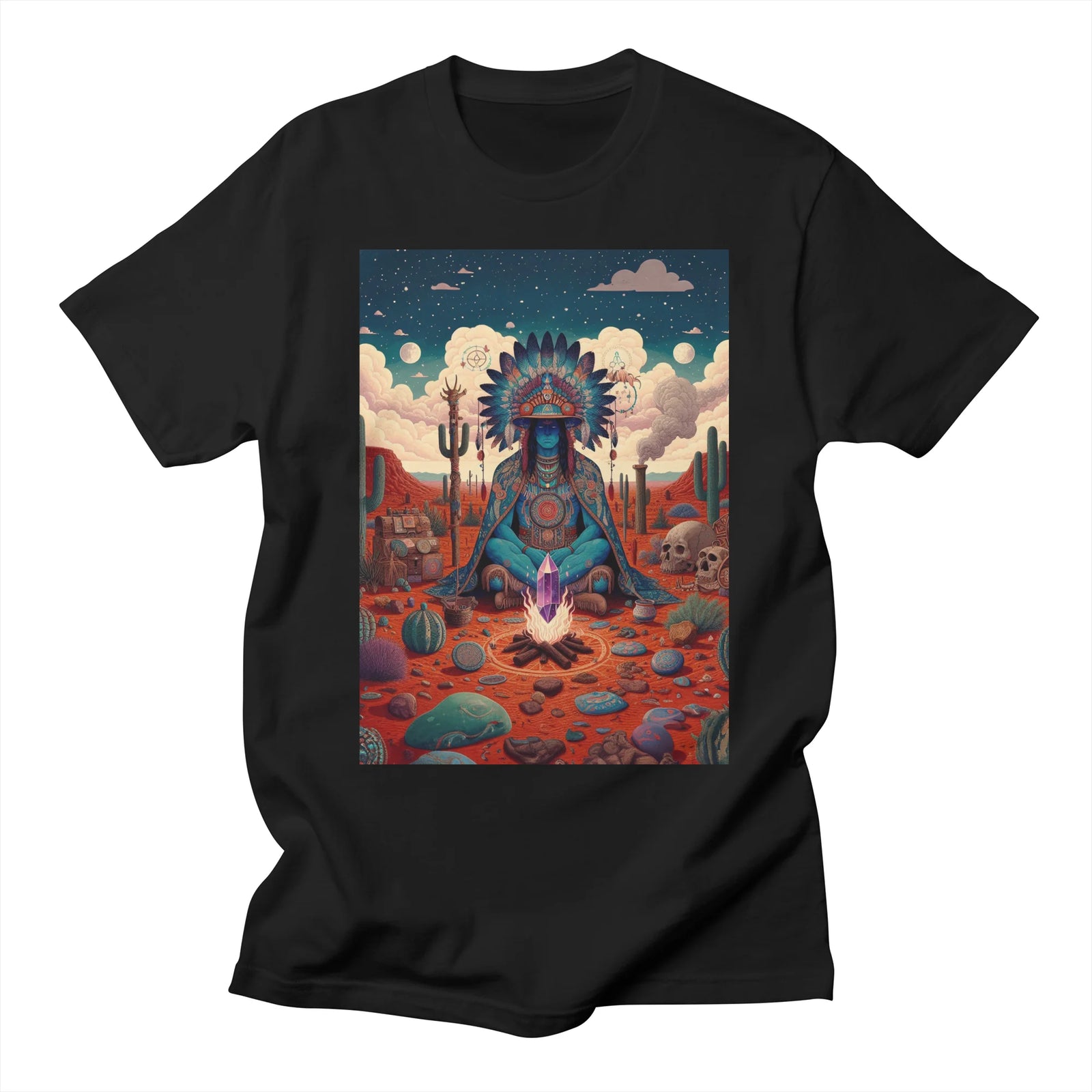 Shamanic Vision Psychedelic Mystical Art Cosmic Vision Trippy Desert Vibes