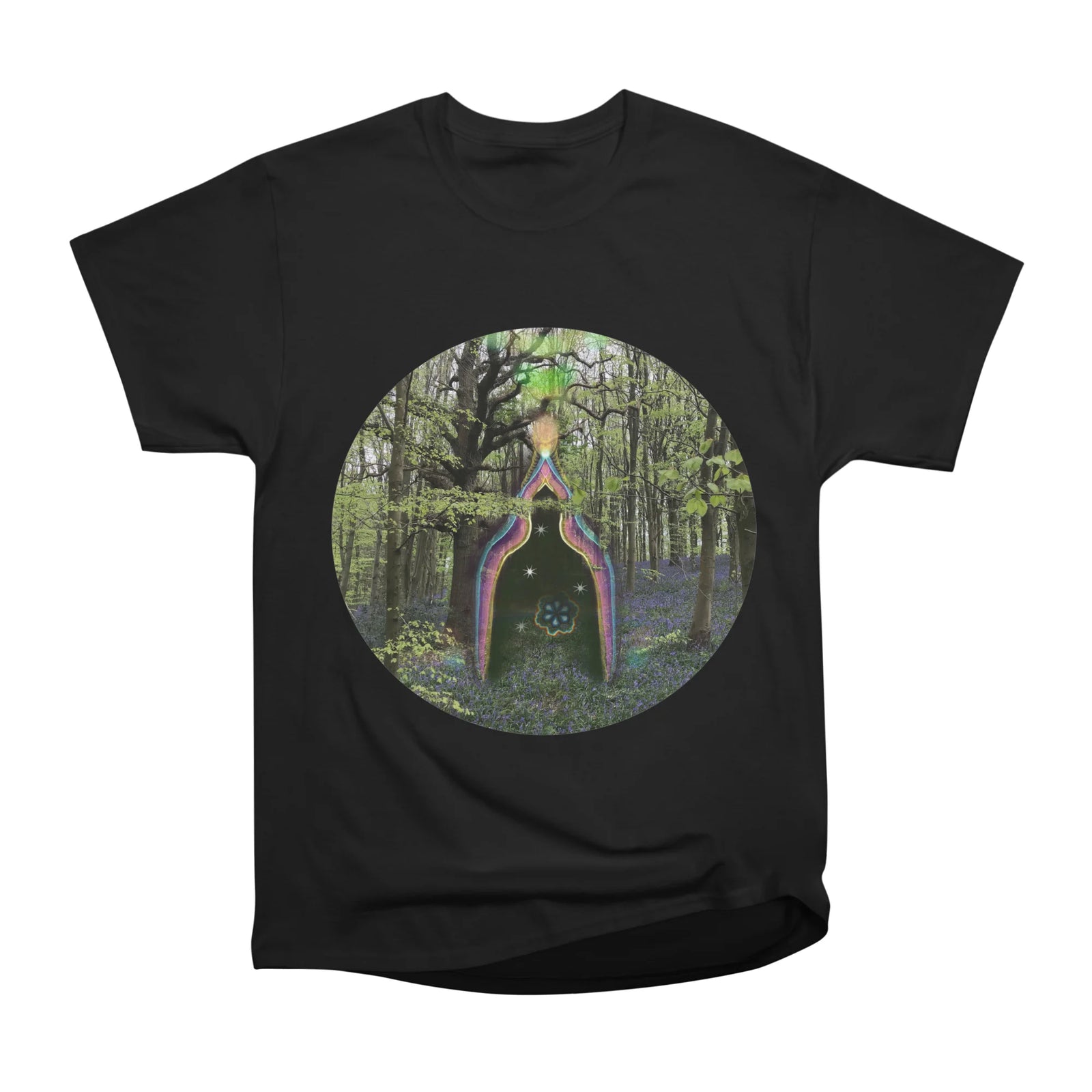 Temple in the forest circle