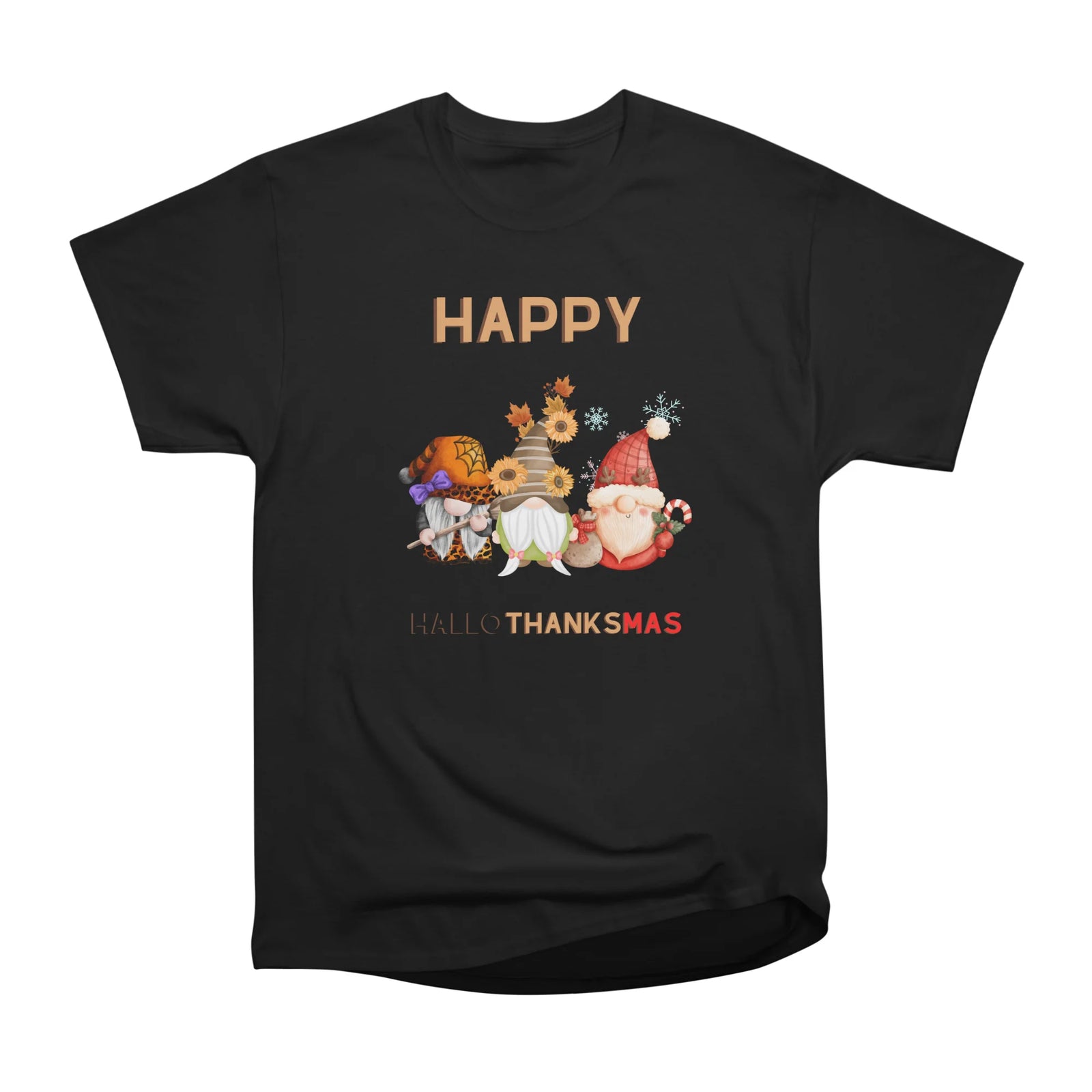 Halloween Thanksgiving Christmas Happy HalloThanksMas Gnomes