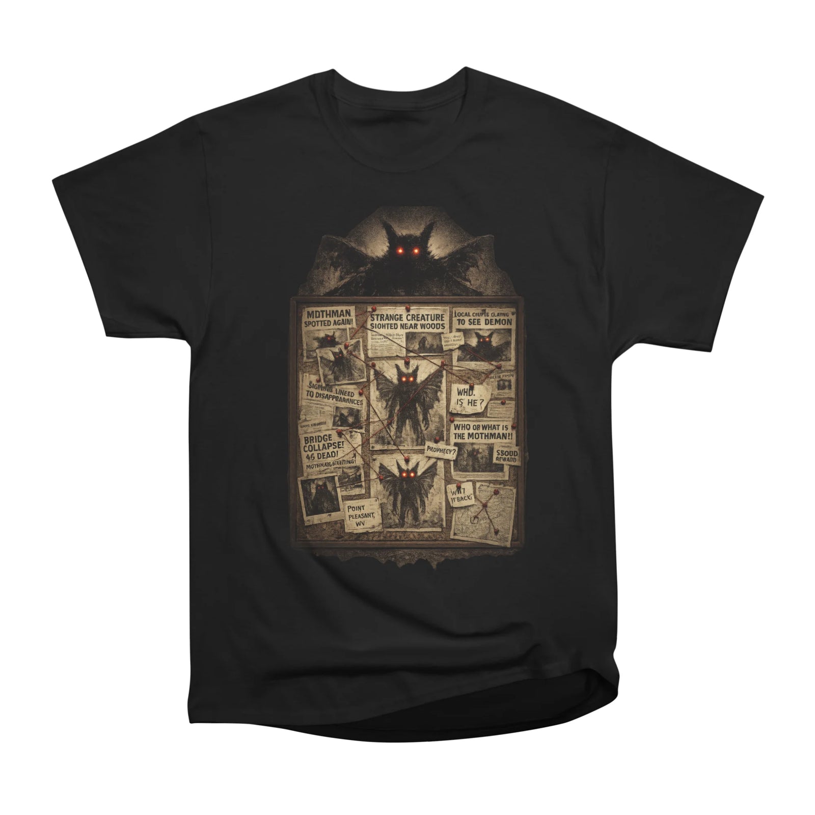 Mothman Conspiracy Board