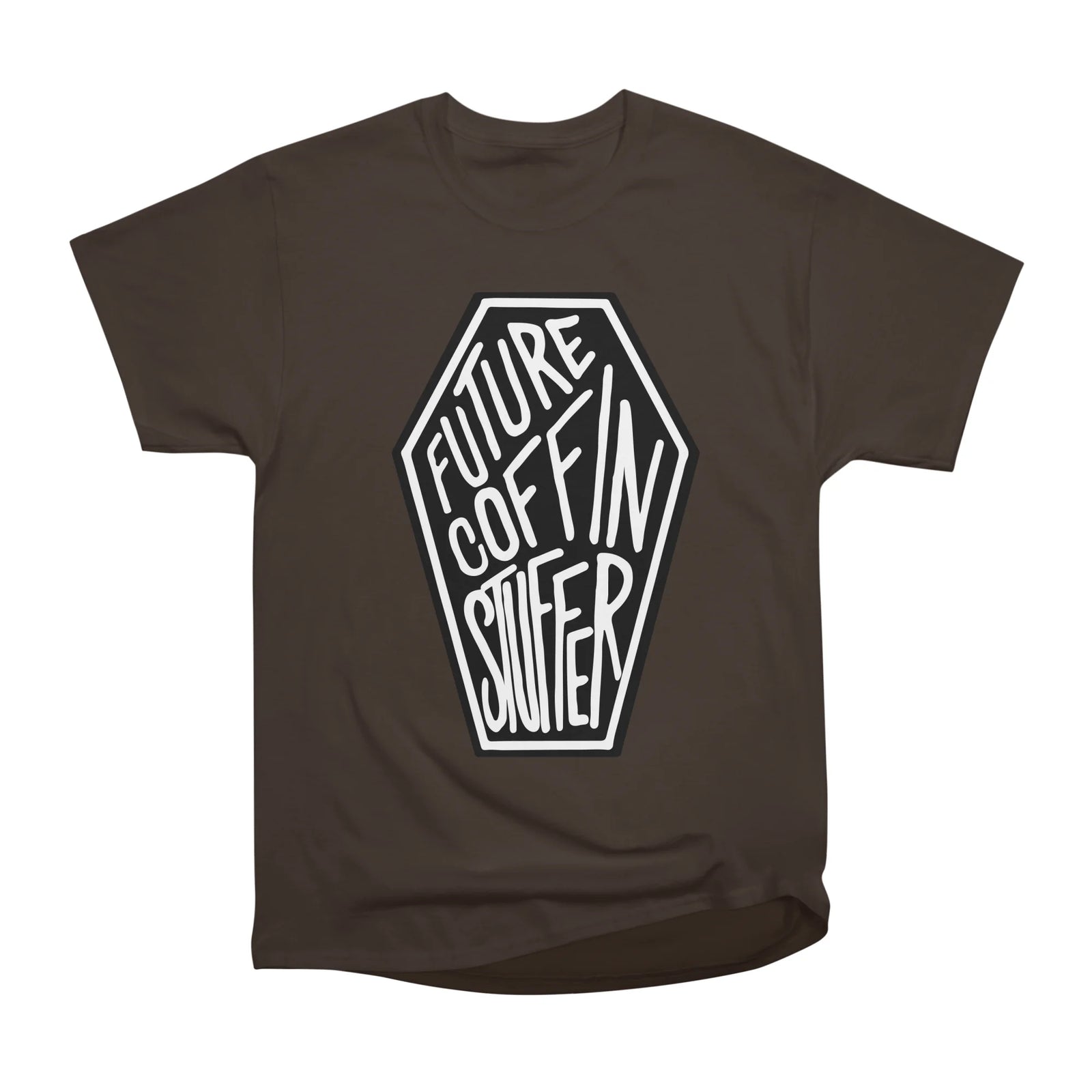 Future Coffin Stuffer White on black