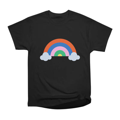 Rainbow with Clouds Pattern