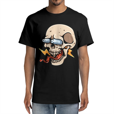 cartoon skull shock