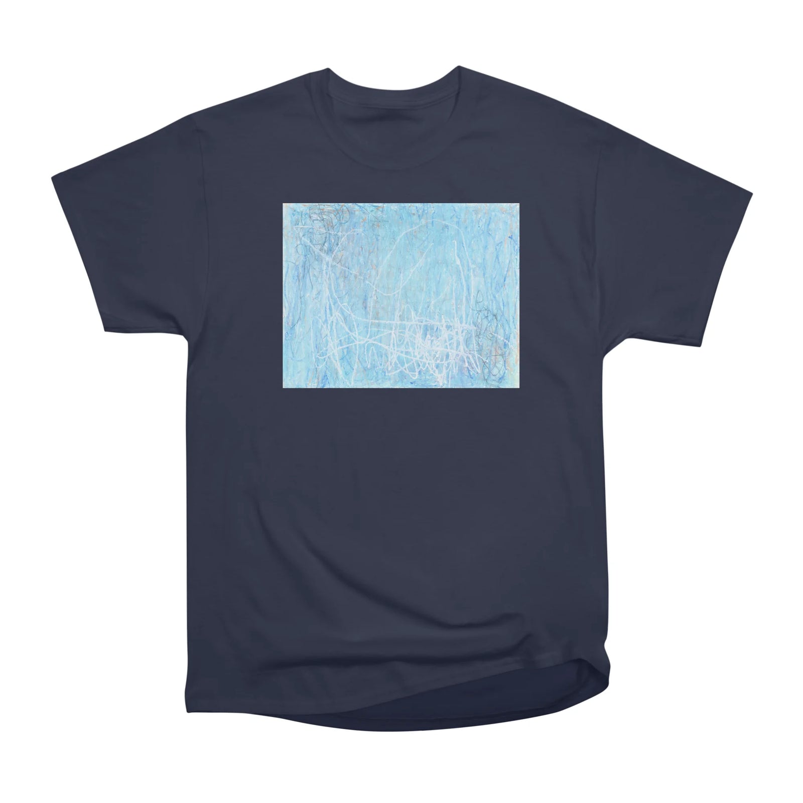 Abstract blue and white
