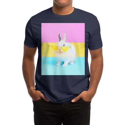 Pink Yellow and Blue Bunny