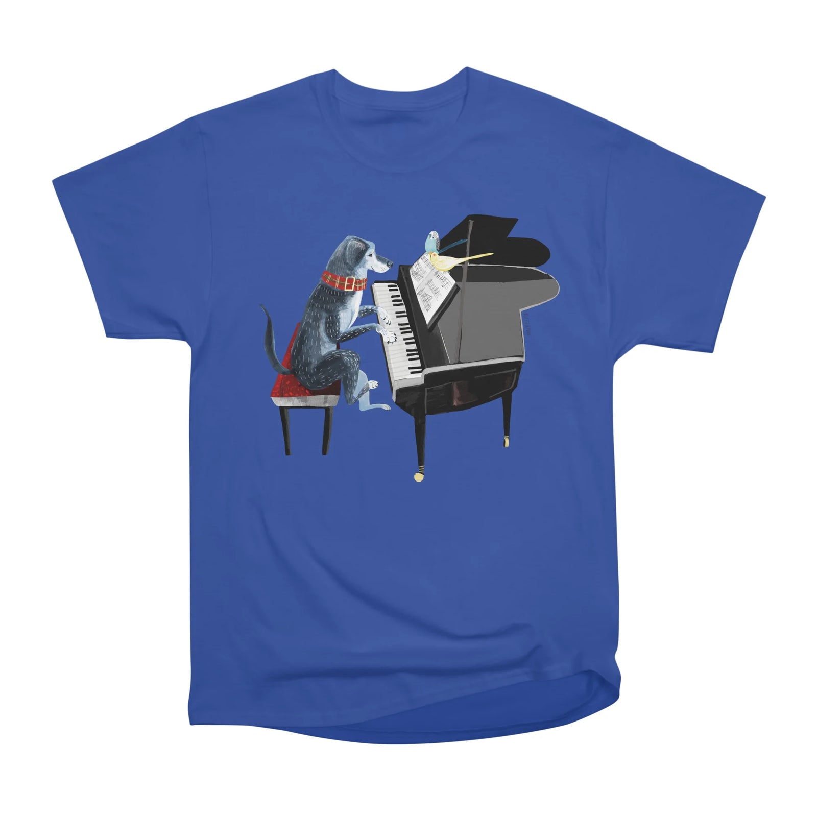 Piano Lesson with Angel Dog
