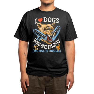 I HEART DOGS WHO LOVE FASCISTS BLACK