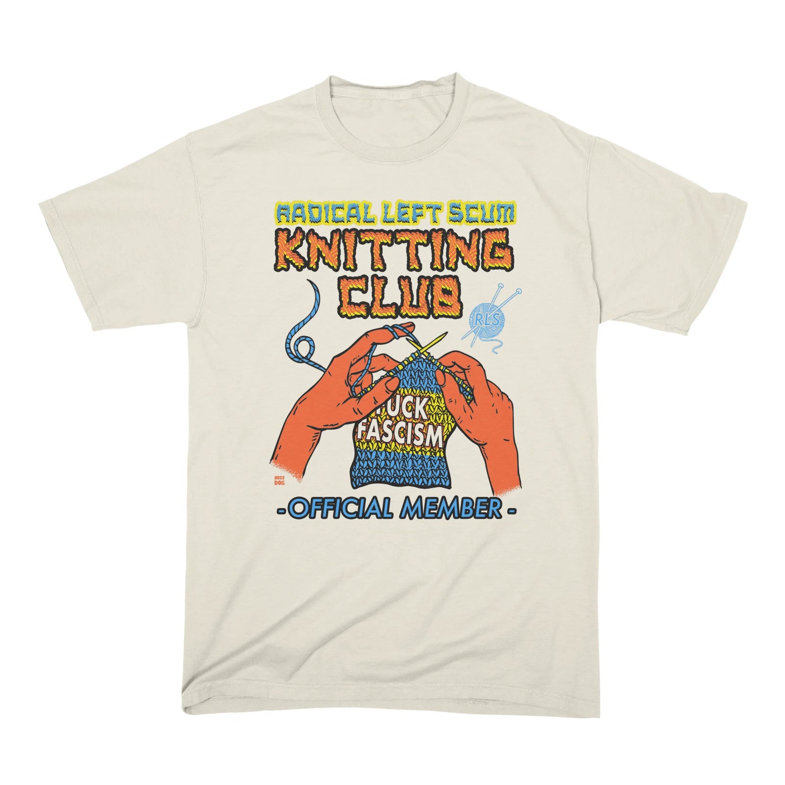 RADICAL LEFT SCUM KNITTING CLUB IVORY