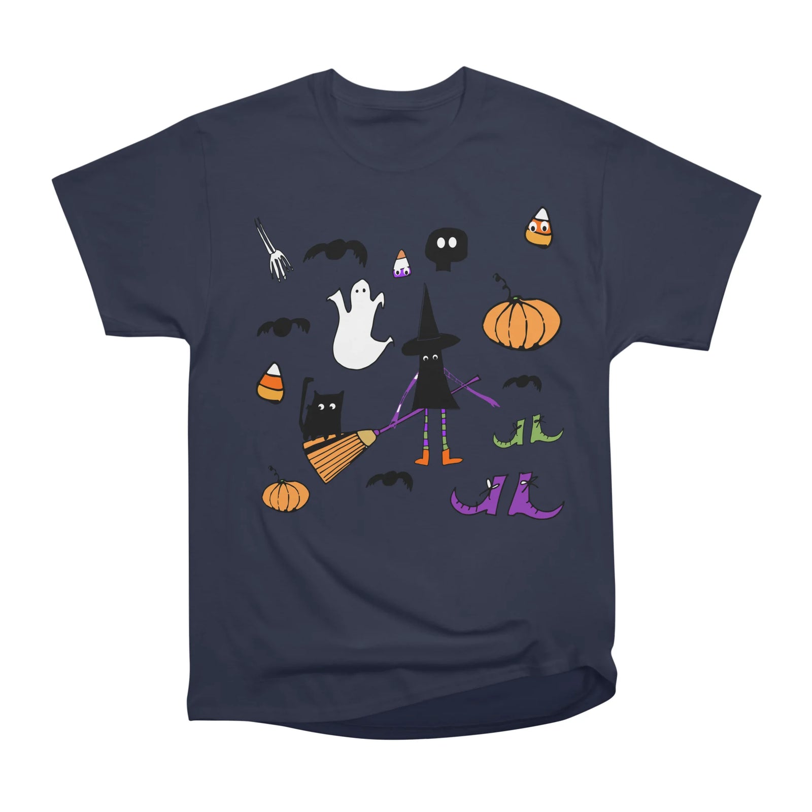 Cute Halloween Witch and Friends