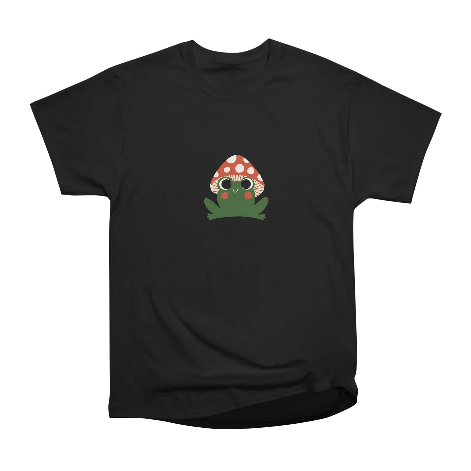 Frog with Mushroom Hat Kawaii