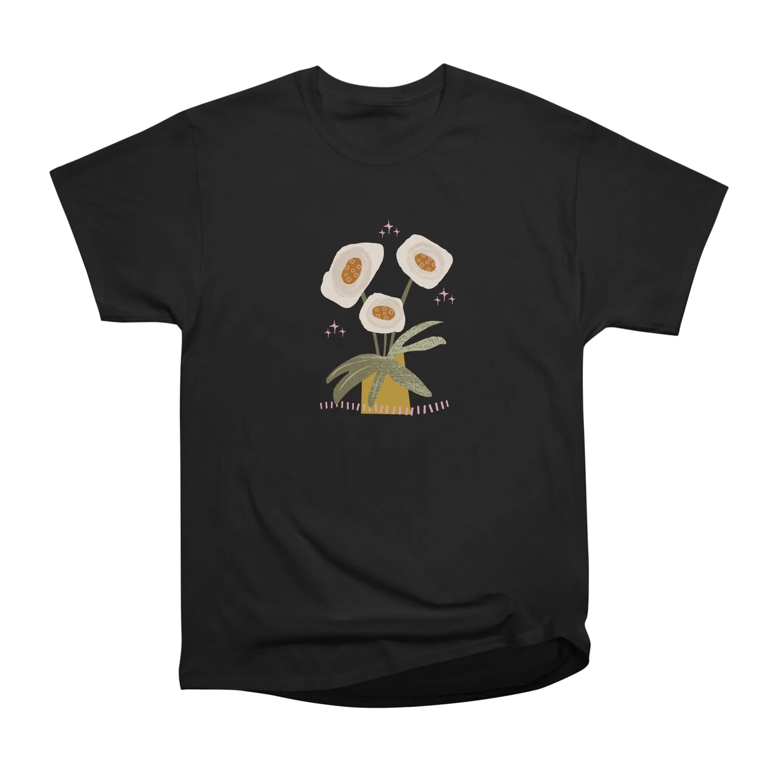 Whimsical White Anemones - Modern Vase