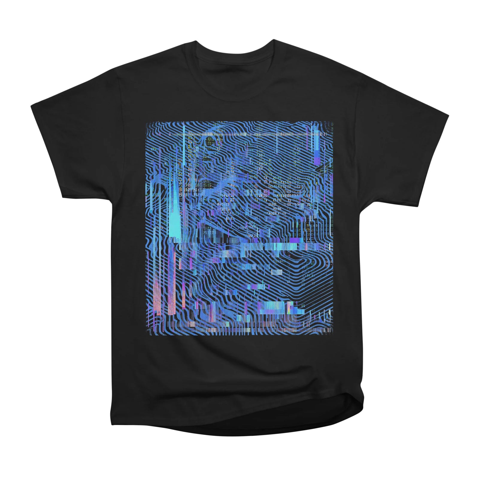 Blue Glitch Signal