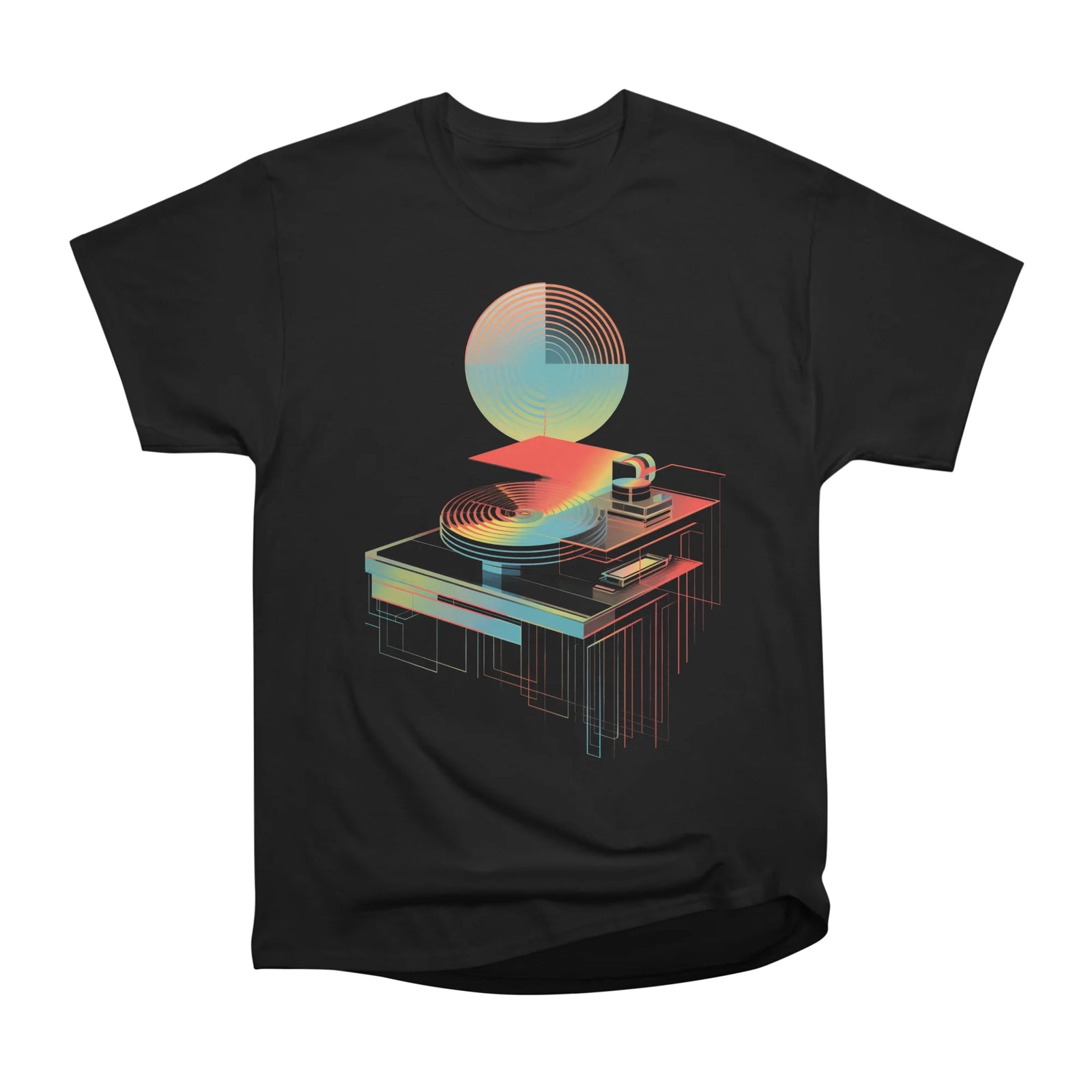 Retro Neon Turntable