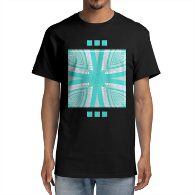 Turquoise GEO Building Cross Pattern