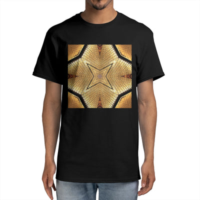 Golden Triangle Star Geometric Pattern