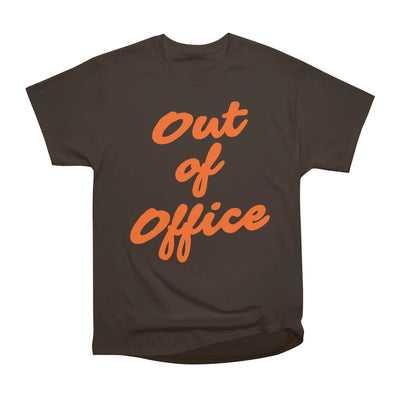 Hand-Lettered Out of Office Typography Orange