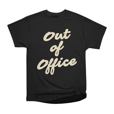 Hand-Lettered Out of Office Typography White