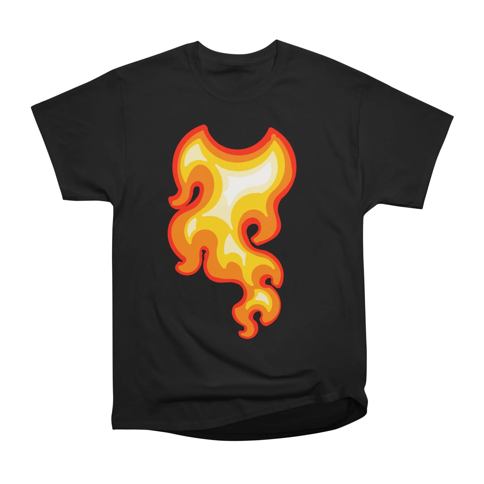 simple cell shaded cartoon flame