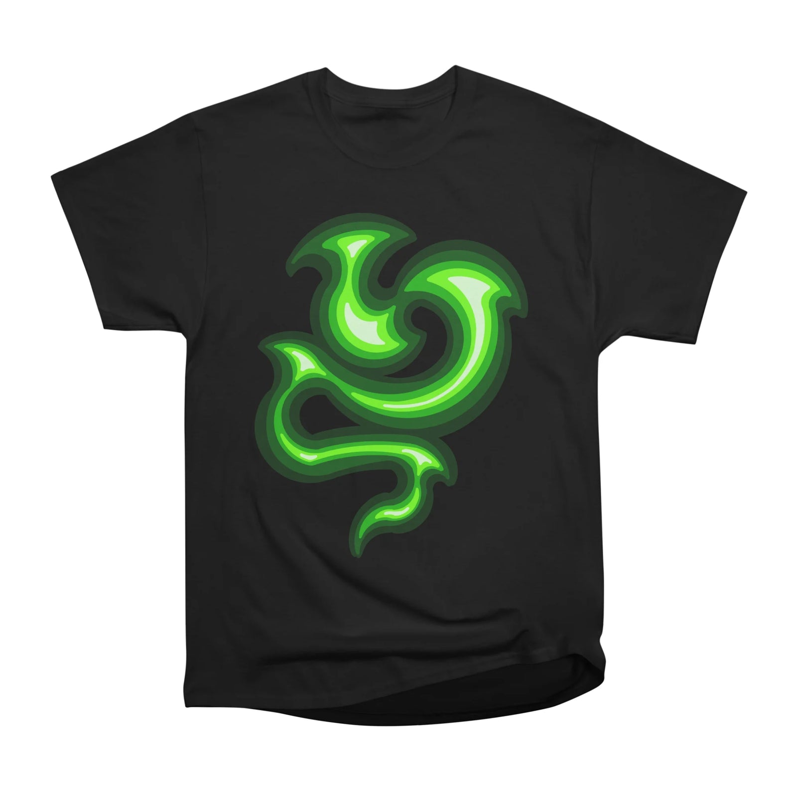 green dragon flame design
