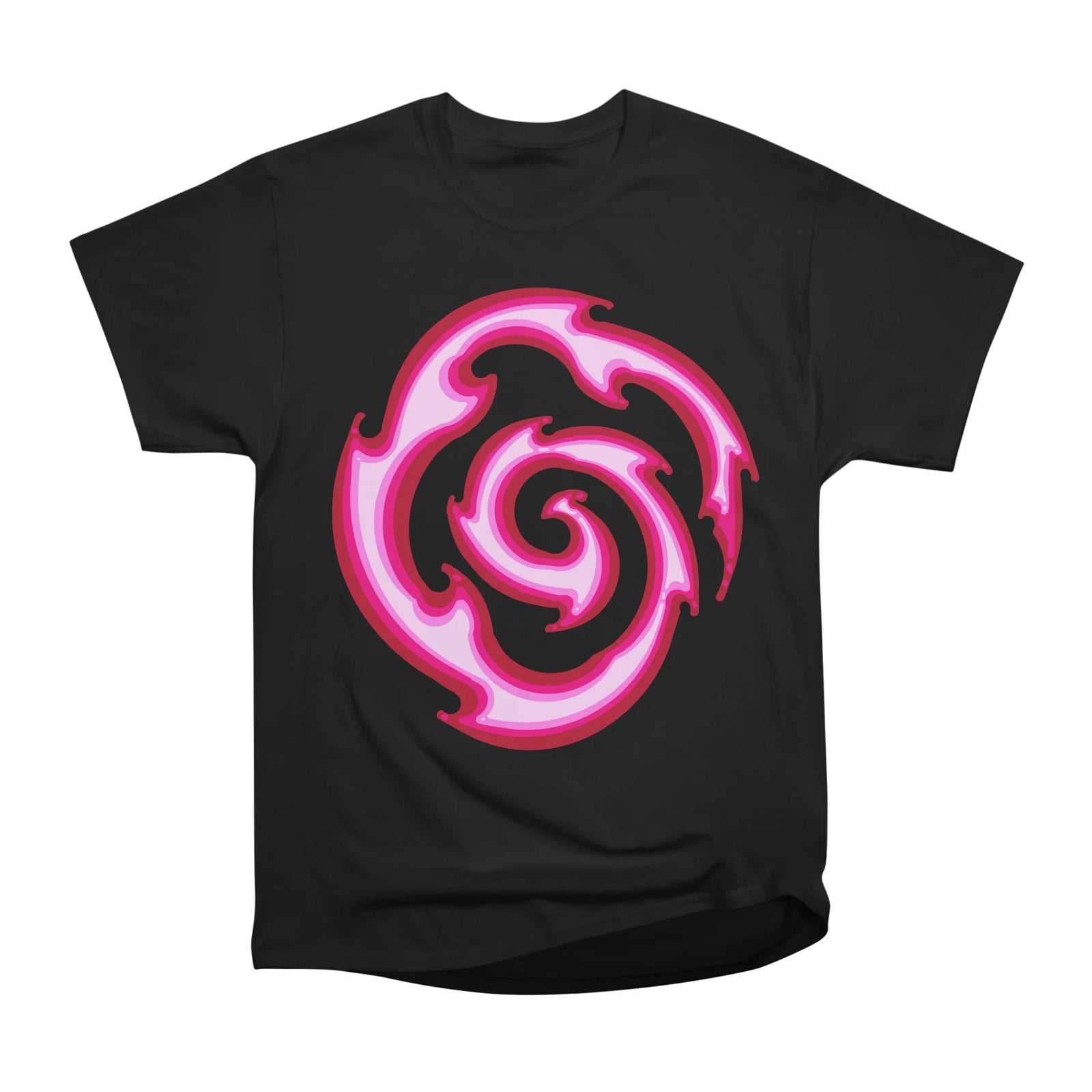 pink spiraling flame
