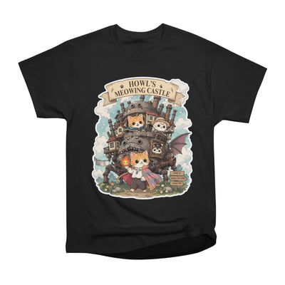 Howl's Meowing Castle - Cute Ghibli Inspired Cat Parody Sticker