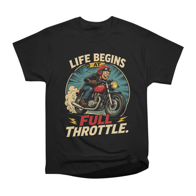 Life Begins At Full Throttle - Fast Motorcycle Speed Design