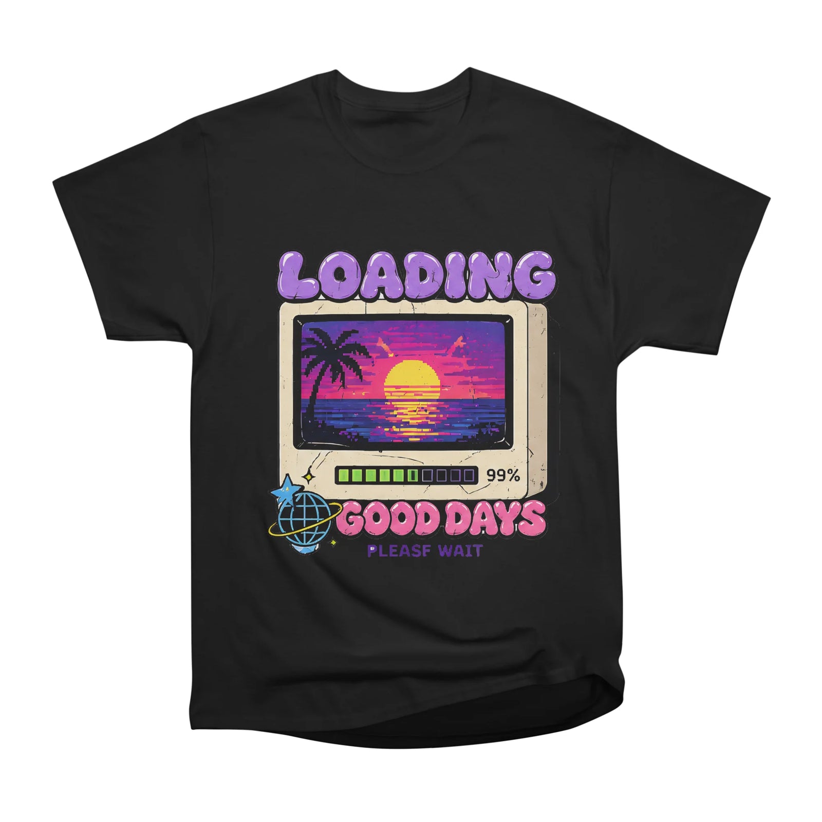 Loading Good Days Retro Vaporwave 80s 90s TV Aesthetic