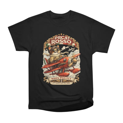 Prcat Rosso - When Pigs Fly Italian Pilot Cat Parody