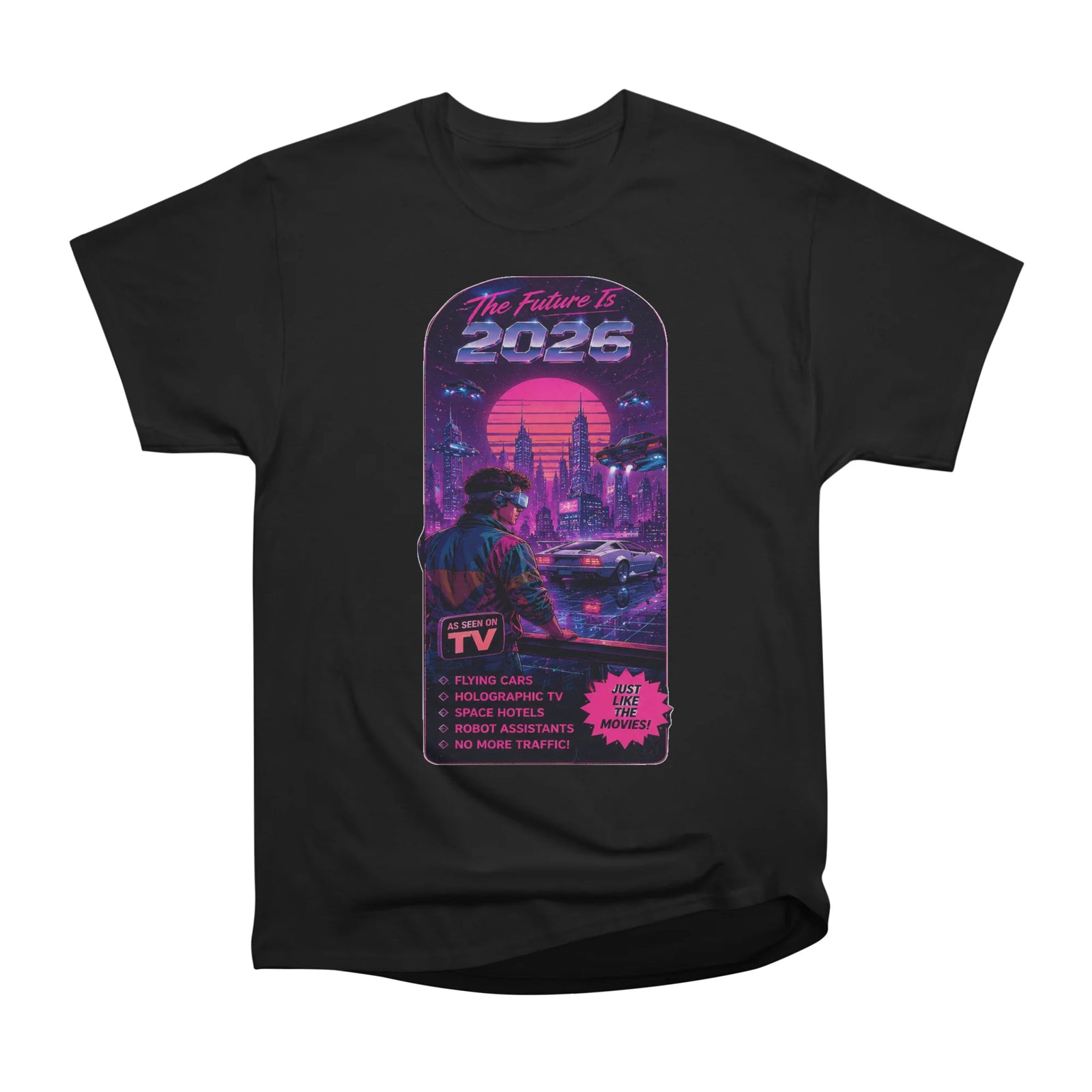 The Future Is 2026 Retro Cyberpunk Outrun Aesthetic