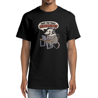 Opossum screaming support