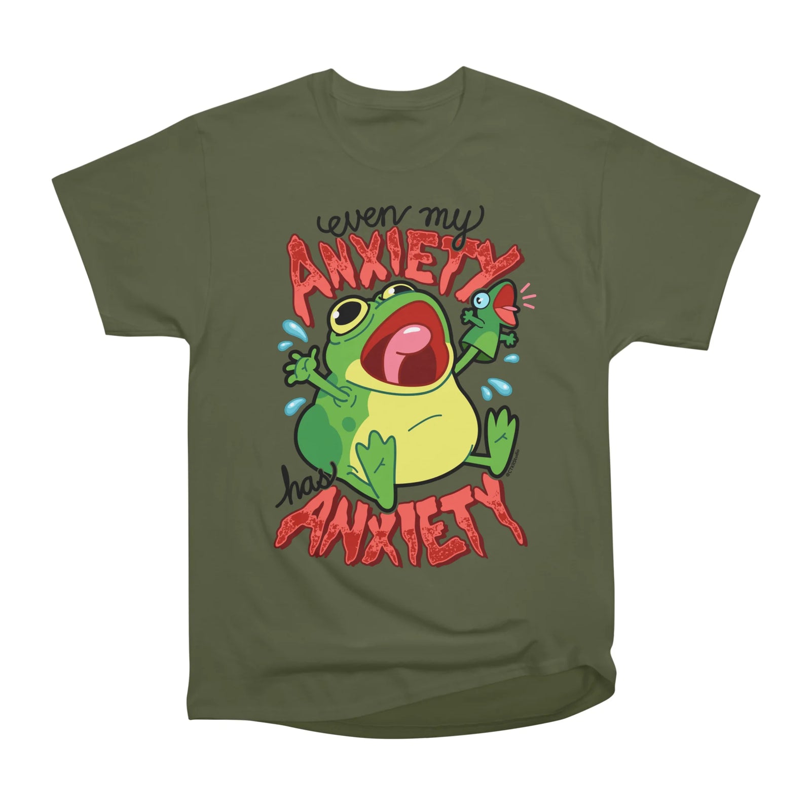 Anxiety Frog ~ Even My Anxiety Has Anxiety