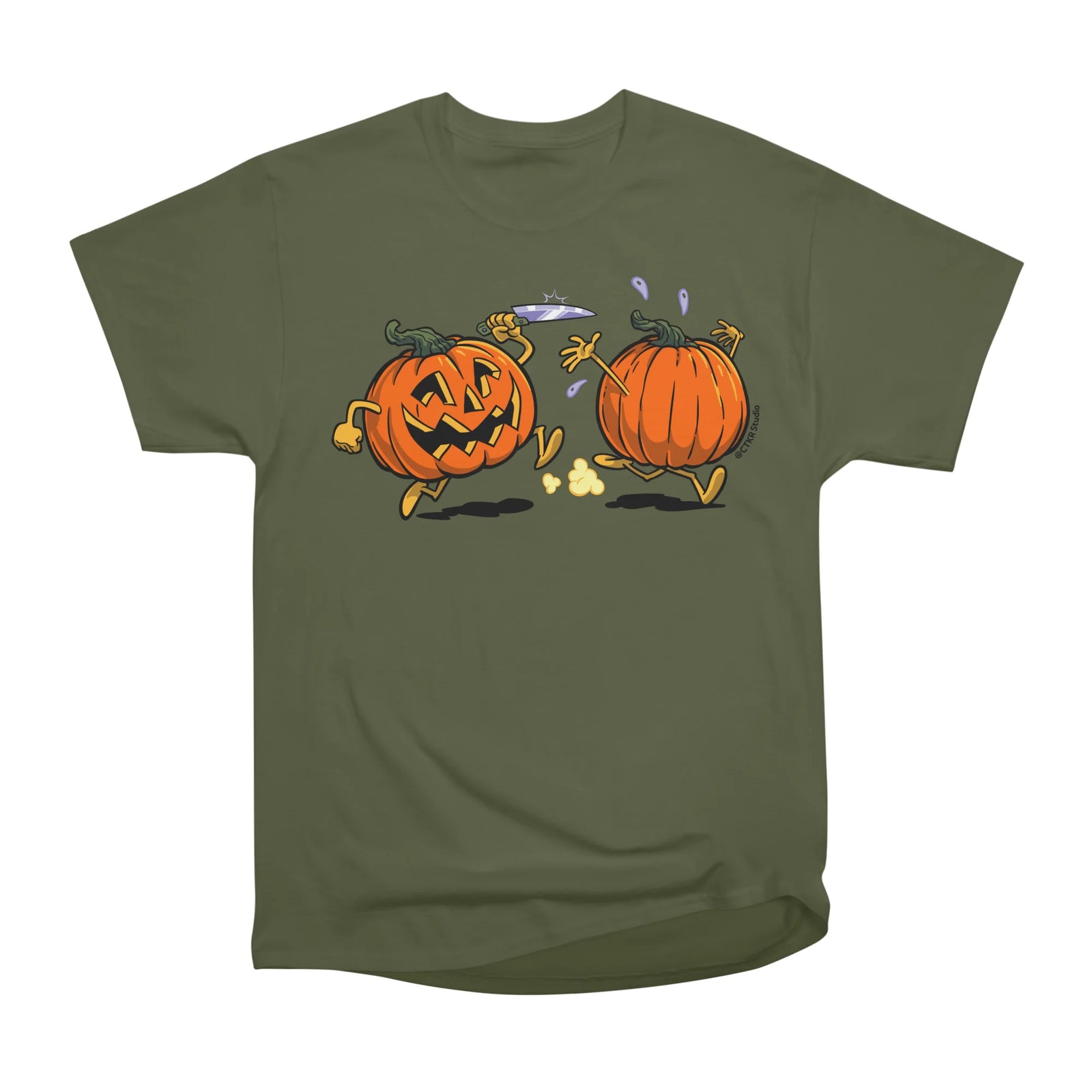Pumpkin Chasing with a Knife