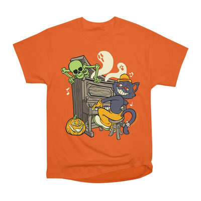 Black Cat Pianist and Halloween Ghouls